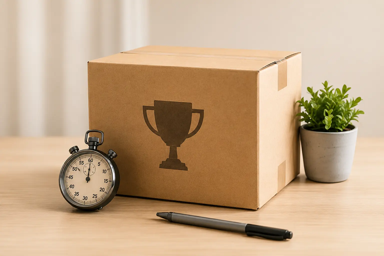 Packing game with moving box