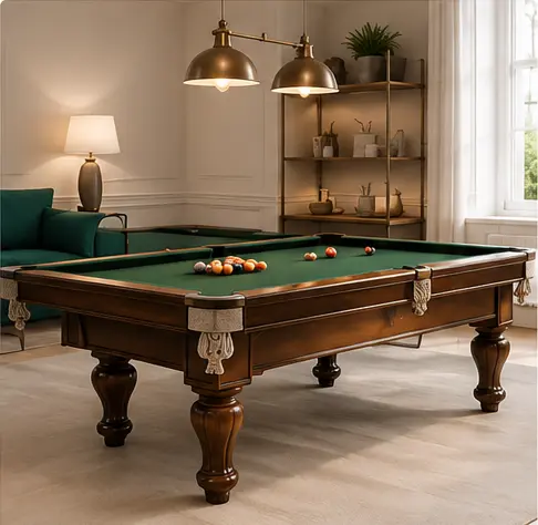 Pool table requiring specialty moving service